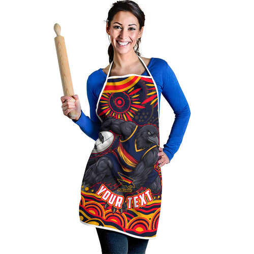 Personalized Adelaide Crows AFL Mascot Apron Aboriginal Dot Art - Dreamtime Football Mascot