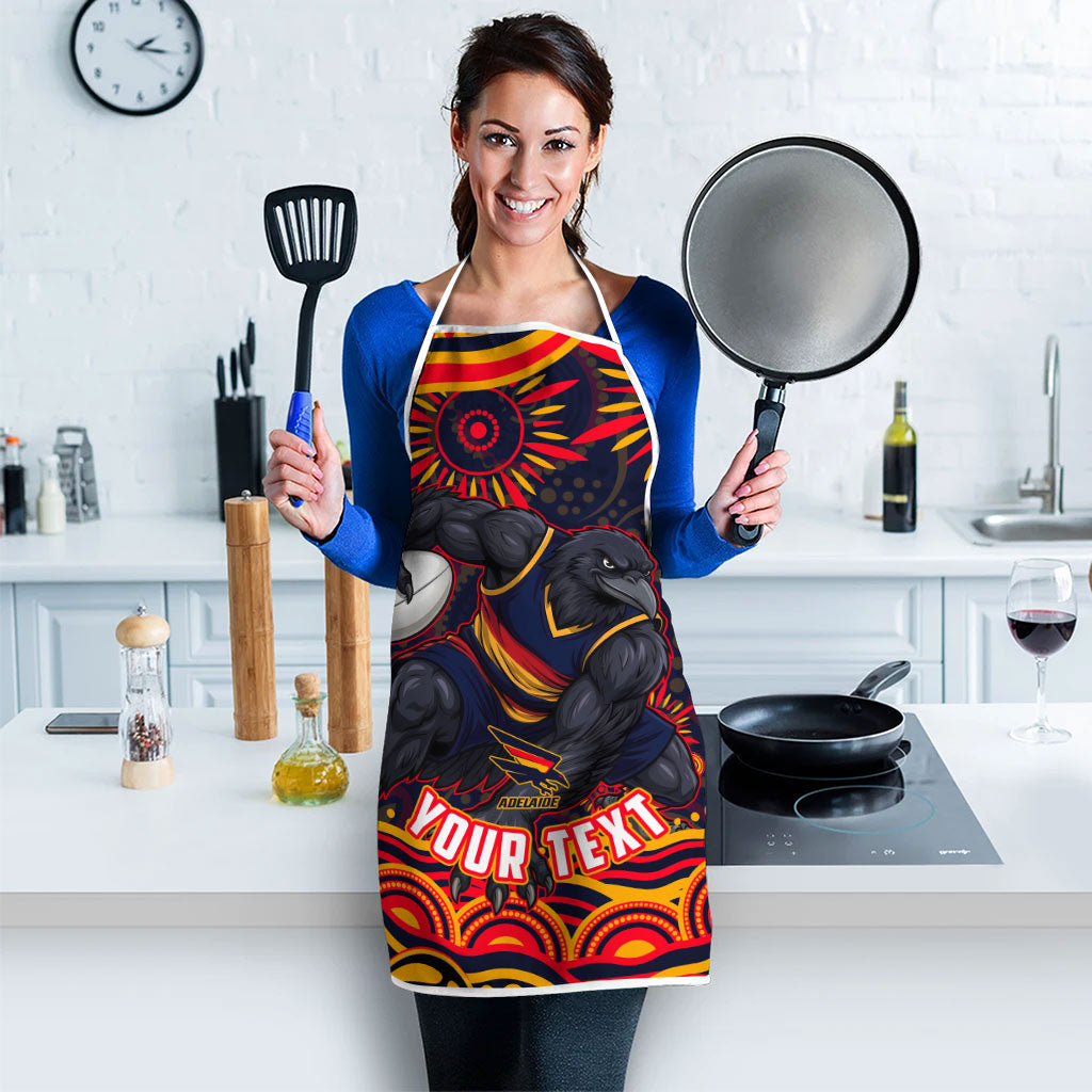 Personalized Adelaide Crows AFL Mascot Apron Aboriginal Dot Art - Dreamtime Football Mascot