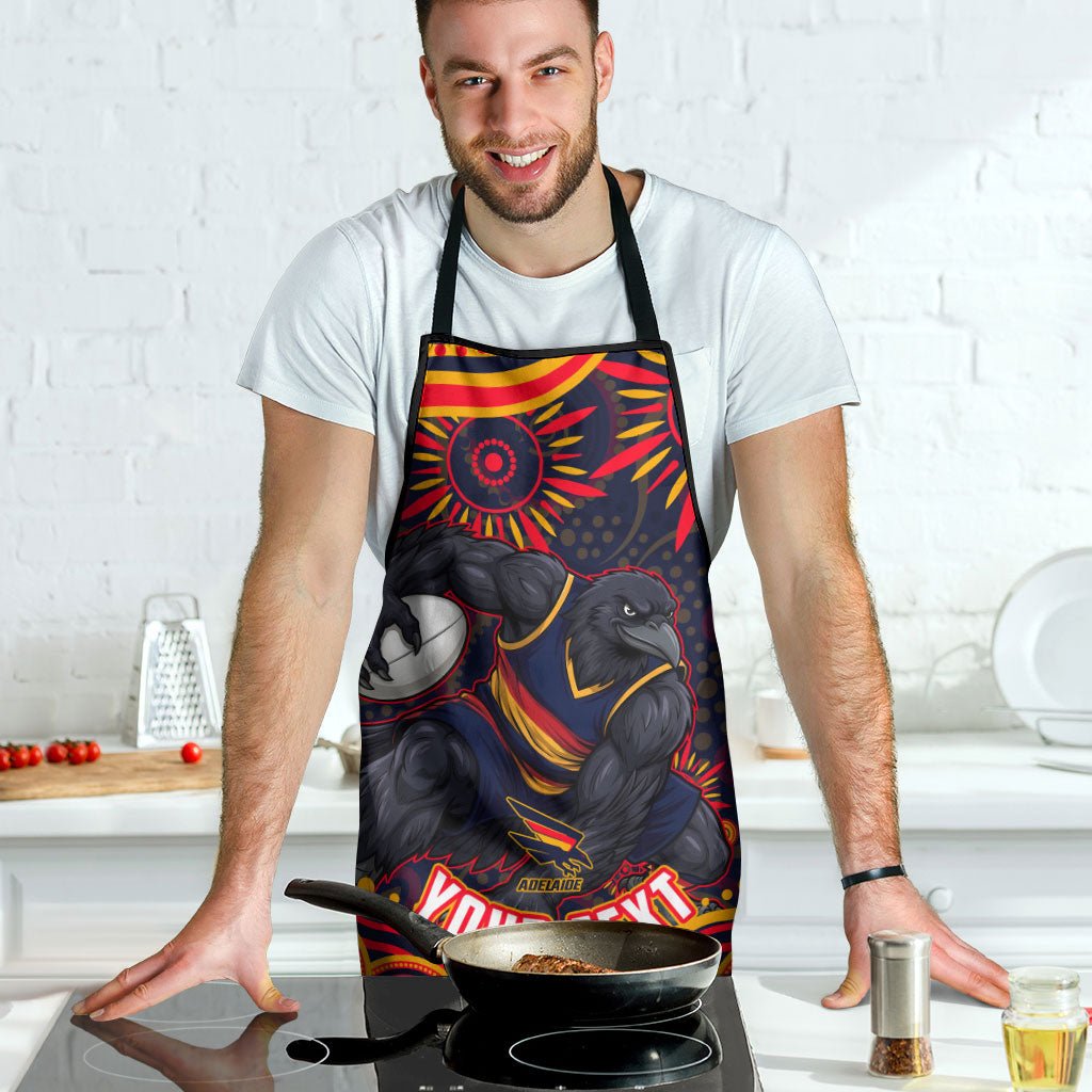 Personalized Adelaide Crows AFL Mascot Apron Aboriginal Dot Art - Dreamtime Football Mascot