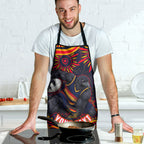 Personalized Adelaide Crows AFL Mascot Apron Aboriginal Dot Art - Dreamtime Football Mascot