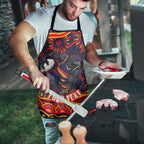Personalized Adelaide Crows AFL Mascot Apron Aboriginal Dot Art - Dreamtime Football Mascot