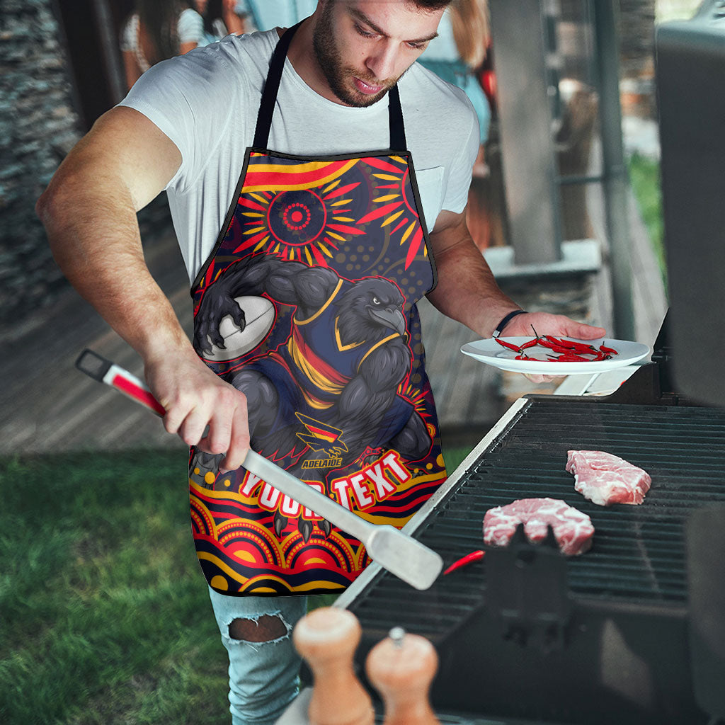 Personalized Adelaide Crows AFL Mascot Apron Aboriginal Dot Art - Dreamtime Football Mascot