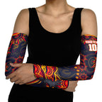 Personalized Adelaide Crows AFL Mascot Arm Sleeves Aboriginal Dot Art - Dreamtime Football Mascot