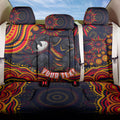 Personalized Adelaide Crows AFL Mascot Back Car Seat Cover Aboriginal Dot Art - Dreamtime Football Mascot
