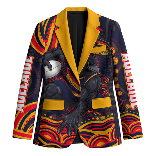 Personalized Adelaide Crows AFL Mascot Blazer Aboriginal Dot Art - Dreamtime Football Mascot