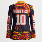 Personalized Adelaide Crows AFL Mascot Blazer Aboriginal Dot Art - Dreamtime Football Mascot