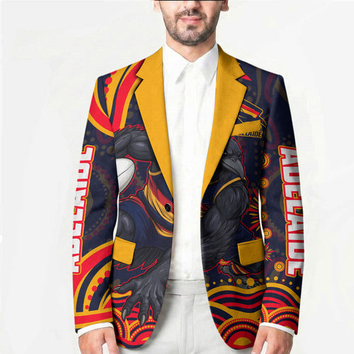 Personalized Adelaide Crows AFL Mascot Blazer Aboriginal Dot Art - Dreamtime Football Mascot