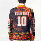 Personalized Adelaide Crows AFL Mascot Blazer Aboriginal Dot Art - Dreamtime Football Mascot