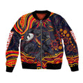 Personalized Adelaide Crows AFL Mascot Bomber Jacket Aboriginal Dot Art - Dreamtime Football Mascot