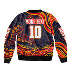 Personalized Adelaide Crows AFL Mascot Bomber Jacket Aboriginal Dot Art - Dreamtime Football Mascot