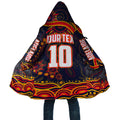 Personalized Adelaide Crows AFL Mascot Cloak Aboriginal Dot Art - Dreamtime Football Mascot