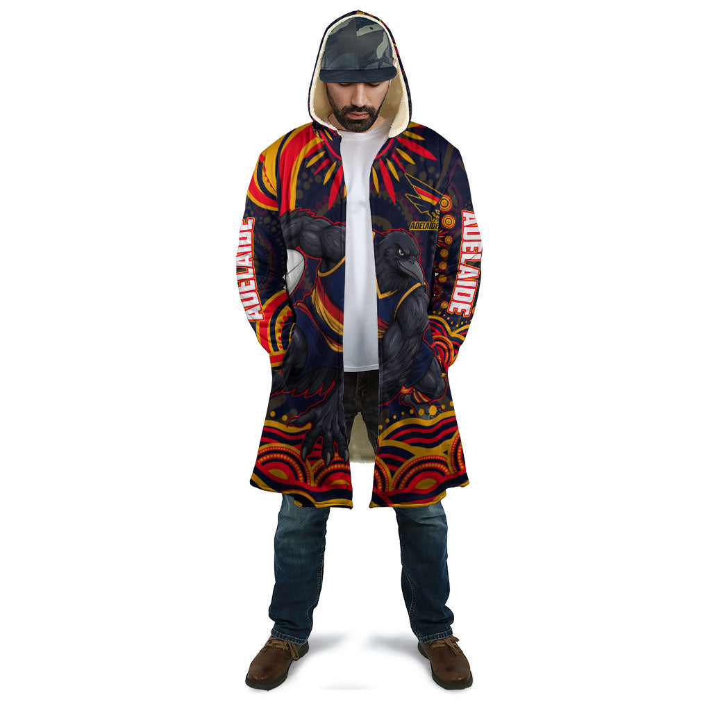 Personalized Adelaide Crows AFL Mascot Cloak Aboriginal Dot Art - Dreamtime Football Mascot