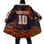 Personalized Adelaide Crows AFL Mascot Cloak Aboriginal Dot Art - Dreamtime Football Mascot