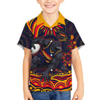 Personalized Adelaide Crows AFL Mascot Hawaiian Shirt Aboriginal Dot Art - Dreamtime Football Mascot