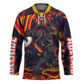 Personalized Adelaide Crows AFL Mascot Hockey Jersey Aboriginal Dot Art - Dreamtime Football Mascot