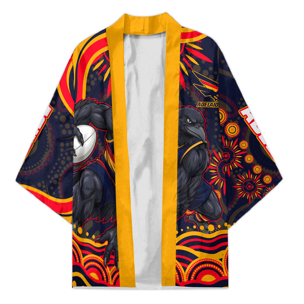 Personalized Adelaide Crows AFL Mascot Kimono Aboriginal Dot Art - Dreamtime Football Mascot