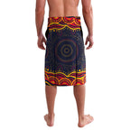Personalized Adelaide Crows AFL Mascot Lavalava Aboriginal Dot Art - Dreamtime Football Mascot