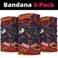 Personalized Adelaide Crows AFL Mascot Neck Gaiter Aboriginal Dot Art - Dreamtime Football Mascot