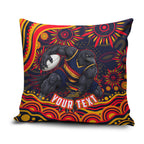 Personalized Adelaide Crows AFL Mascot Pillow Cover Aboriginal Dot Art - Dreamtime Football Mascot