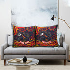 Personalized Adelaide Crows AFL Mascot Pillow Cover Aboriginal Dot Art - Dreamtime Football Mascot