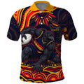 Personalized Adelaide Crows AFL Mascot Polo Shirt Aboriginal Dot Art - Dreamtime Football Mascot