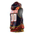 Personalized Adelaide Crows AFL Mascot Sleeveless Hoodie Aboriginal Dot Art - Dreamtime Football Mascot