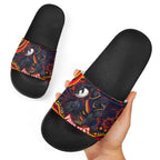 Personalized Adelaide Crows AFL Mascot Slide Sandals Aboriginal Dot Art - Dreamtime Football Mascot