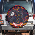 Personalized Adelaide Crows AFL Mascot Spare Tire Cover Aboriginal Dot Art - Dreamtime Football Mascot