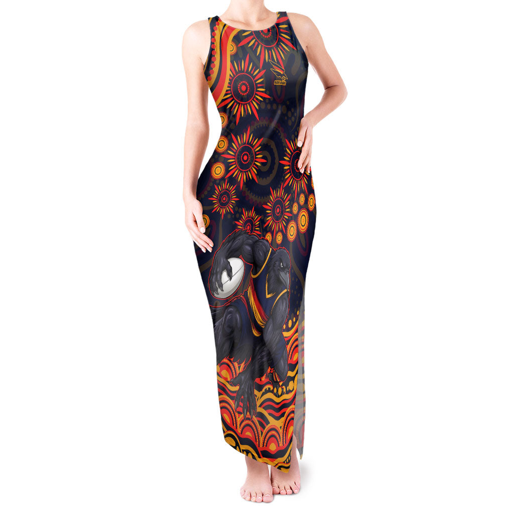 Personalized Adelaide Crows AFL Mascot Tank Maxi Dress Aboriginal Dot Art - Dreamtime Football Mascot
