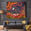 Personalized Adelaide Crows AFL Mascot Tapestry Aboriginal Dot Art - Dreamtime Football Mascot