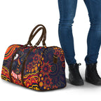 Personalized Adelaide Crows AFL Mascot Travel Bag Aboriginal Dot Art - Dreamtime Football Mascot
