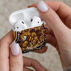 Personalized Hawthorn Hawks AFL Mascot AirPods Case Aboriginal Dot Art - Dreamtime Football Mascot