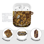 Personalized Hawthorn Hawks AFL Mascot AirPods Case Aboriginal Dot Art - Dreamtime Football Mascot