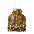 Personalized Hawthorn Hawks AFL Mascot Apron Aboriginal Dot Art - Dreamtime Football Mascot