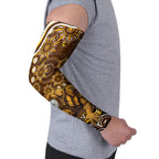 Personalized Hawthorn Hawks AFL Mascot Arm Sleeves Aboriginal Dot Art - Dreamtime Football Mascot