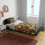 Personalized Hawthorn Hawks AFL Mascot Bedding Set Aboriginal Dot Art - Dreamtime Football Mascot