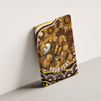 Personalized Hawthorn Hawks AFL Mascot Canvas Wall Art Aboriginal Dot Art - Dreamtime Football Mascot