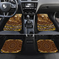 Personalized Hawthorn Hawks AFL Mascot Car Mats Aboriginal Dot Art - Dreamtime Football Mascot