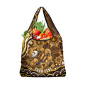Personalized Hawthorn Hawks AFL Mascot Grocery Bag Aboriginal Dot Art - Dreamtime Football Mascot