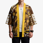 Personalized Hawthorn Hawks AFL Mascot Kimono Aboriginal Dot Art - Dreamtime Football Mascot