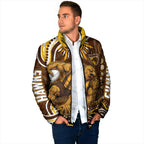 Personalized Hawthorn Hawks AFL Mascot Padded Jacket Aboriginal Dot Art - Dreamtime Football Mascot