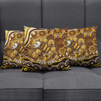 Personalized Hawthorn Hawks AFL Mascot Pillow Cover Aboriginal Dot Art - Dreamtime Football Mascot