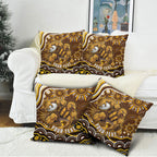 Personalized Hawthorn Hawks AFL Mascot Pillow Cover Aboriginal Dot Art - Dreamtime Football Mascot