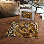 Personalized Hawthorn Hawks AFL Mascot Puzzle Aboriginal Dot Art - Dreamtime Football Mascot