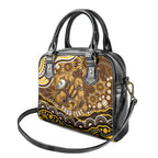 Personalized Hawthorn Hawks AFL Mascot Shoulder Handbag Aboriginal Dot Art - Dreamtime Football Mascot