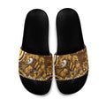 Personalized Hawthorn Hawks AFL Mascot Slide Sandals Aboriginal Dot Art - Dreamtime Football Mascot