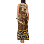 Personalized Hawthorn Hawks AFL Mascot Tank Maxi Dress Aboriginal Dot Art - Dreamtime Football Mascot