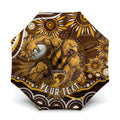 Personalized Hawthorn Hawks AFL Mascot Umbrella Aboriginal Dot Art - Dreamtime Football Mascot
