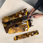 Personalized Hawthorn Hawks AFL Mascot Umbrella Aboriginal Dot Art - Dreamtime Football Mascot