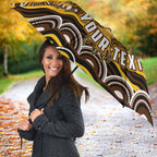 Personalized Hawthorn Hawks AFL Mascot Umbrella Aboriginal Dot Art - Dreamtime Football Mascot